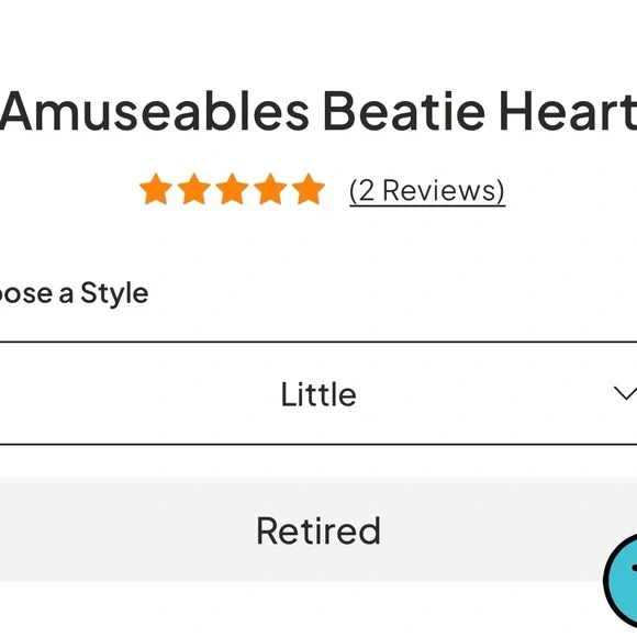 *Retired* Jellycat Amuseables Beatie Heart Plush - Picture 6 of 6